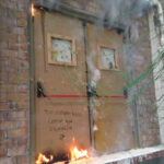 Puerta de madera EI45 de dos hojas